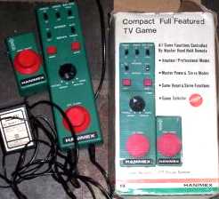 Hanimex 666T Compact Full Featured TV Game (green)